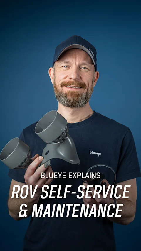 Senior Laboratory Engineer Joachim Reiten Arntzen explains self maintenance on ROVs
