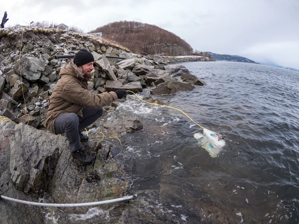 Launching PioneerOne from shore