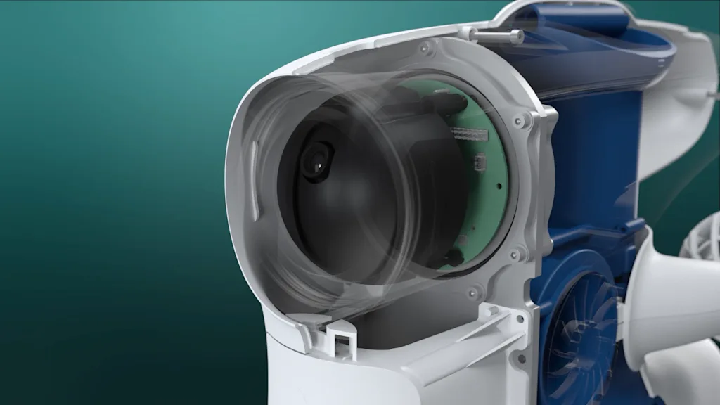 Inside Blueye Pro camera