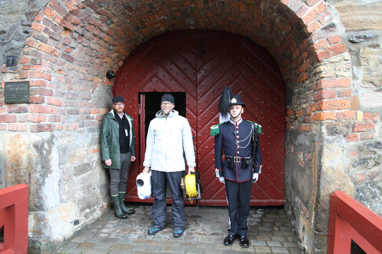 Soldier from the  Royal Guards guarding the entry to the fortress