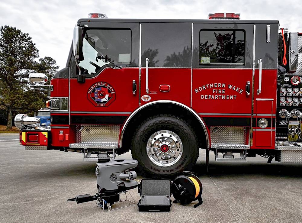 Below the murky Falls Lake: Northern Wake Fire's new search and recovery ROV