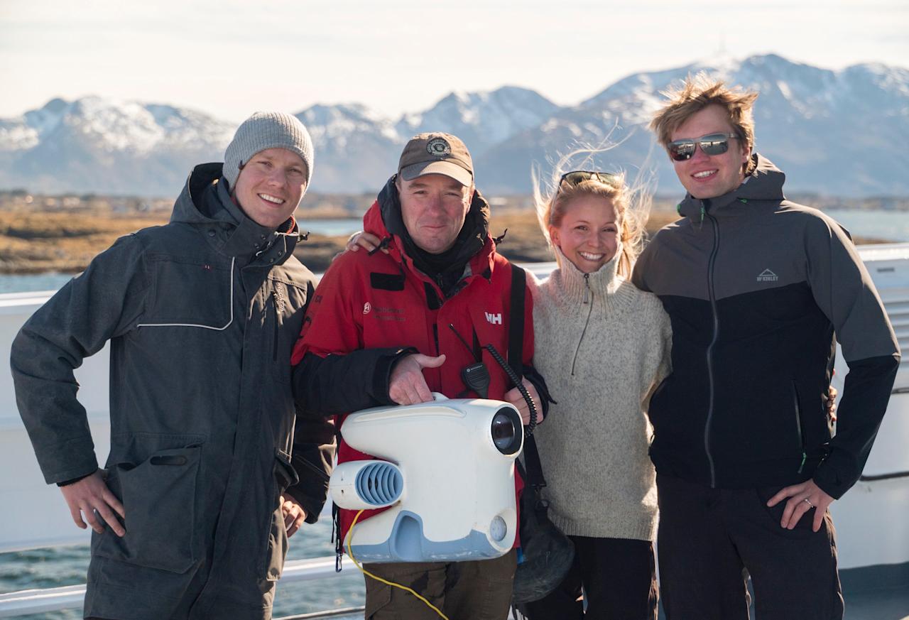 Blueye teamet sammen med ekspedisjonsleder på Hurtigruten