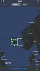 Location of the Ivar Aasen platform in the North Sea