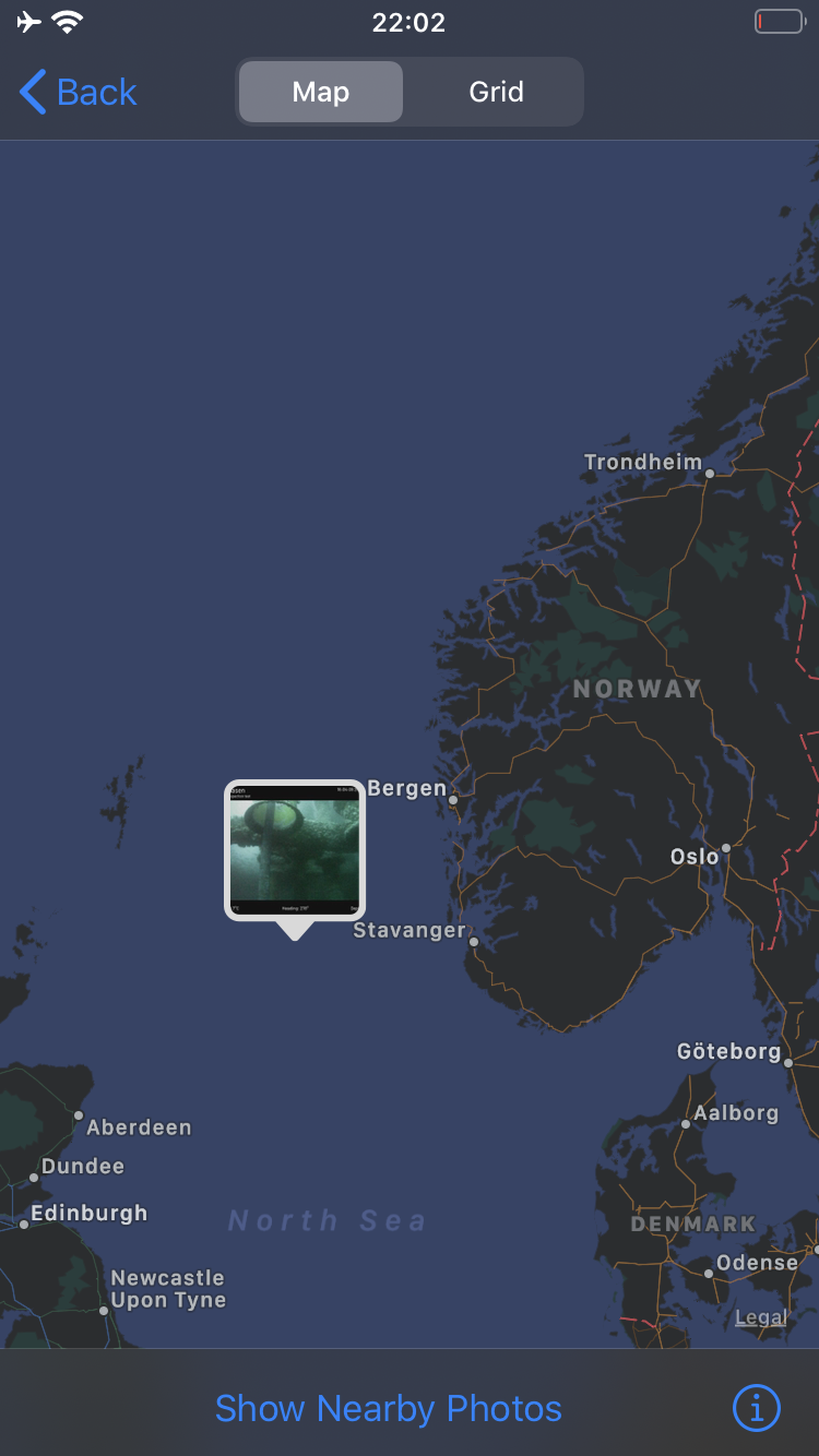 Lokasjonen til Ivar Åsen i Nordsjøen