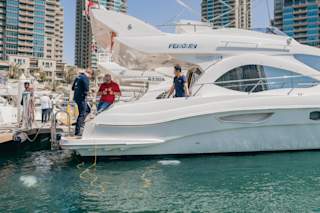 Undervannsdroner ved yachten