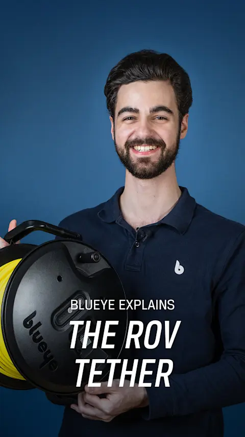 Electronics Engineer Boris Yanchev explains the Blueye ROV tether