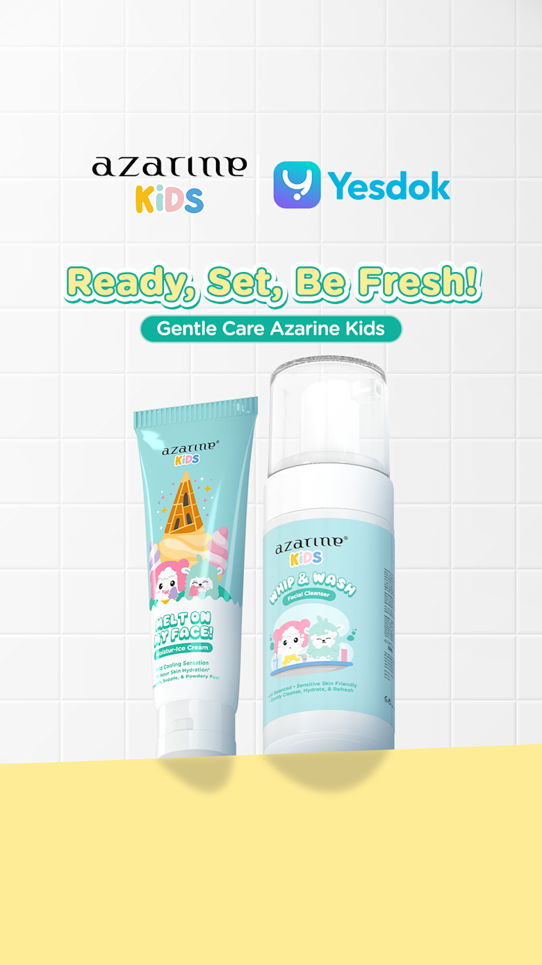 Facial Wash & Moisturiser Anak Terbaru dari Azarine Kids: Perawatan Sehari-hari yang Bikin Kulit Si Kecil Sehat & Happy!