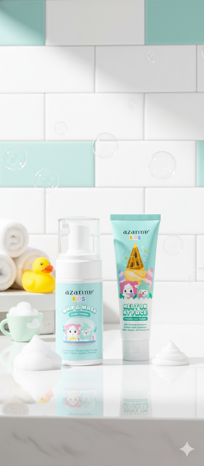 Baru! Facial Wash & Moisturiser Anak dari Azarine Kids: Pilihan Tepat untuk Awal Skincare Routine Anak