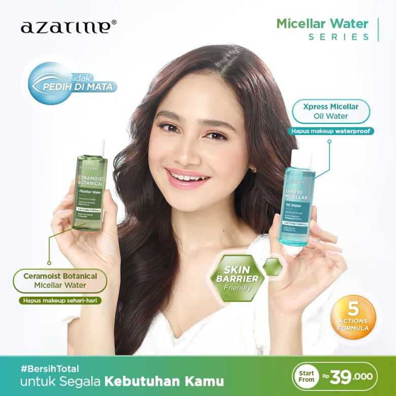 Bersih Total Dengan Duo Micellar Water dari Azarine! 