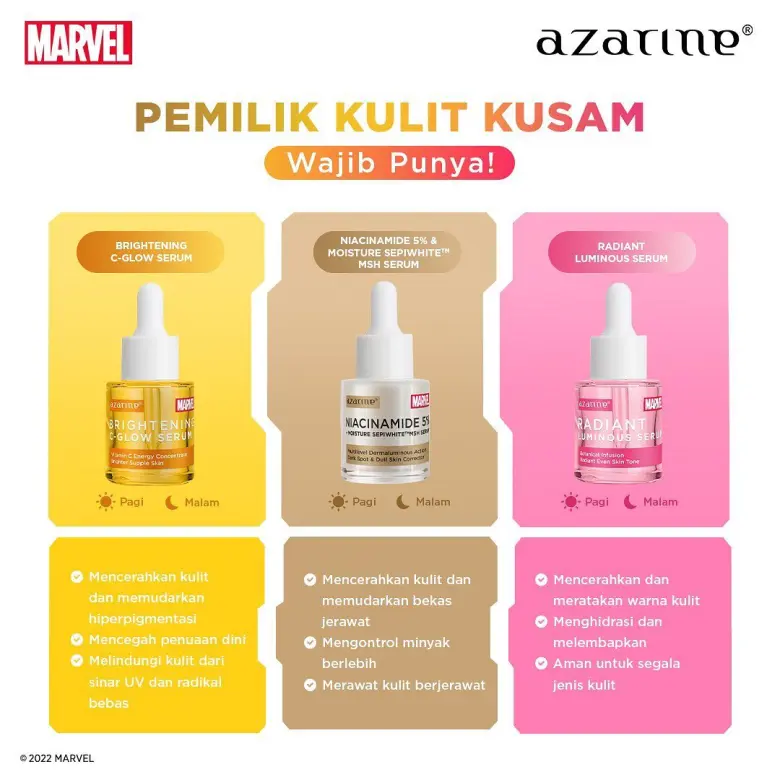 Serum Azarine Untuk Pemilik Kulit Kusam