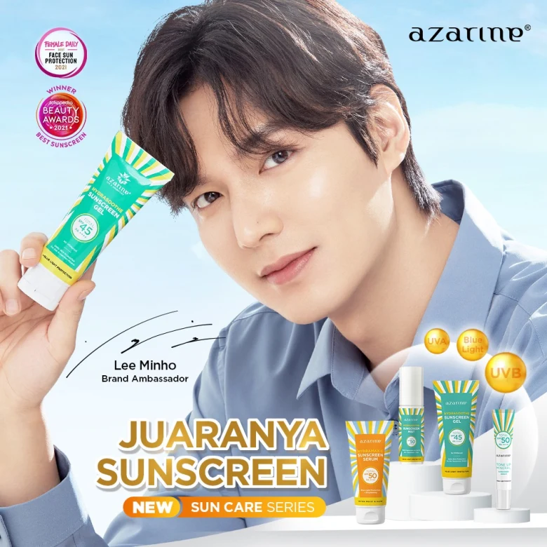 Ini Dia Sunscreen Kesayangan Lee Minho: Azarine Hydrasoothe Sunscreen Gel
