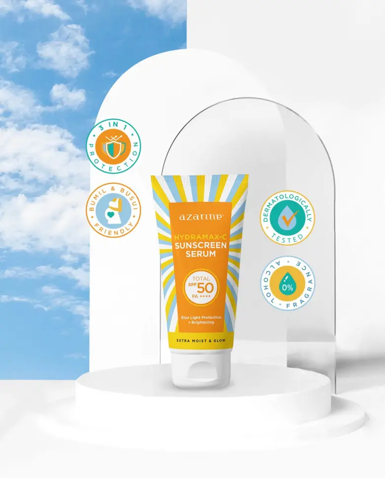 Protection & Hydration! Ini Sunscreen Baru Azarine Hydramax C Sunscreen Serum