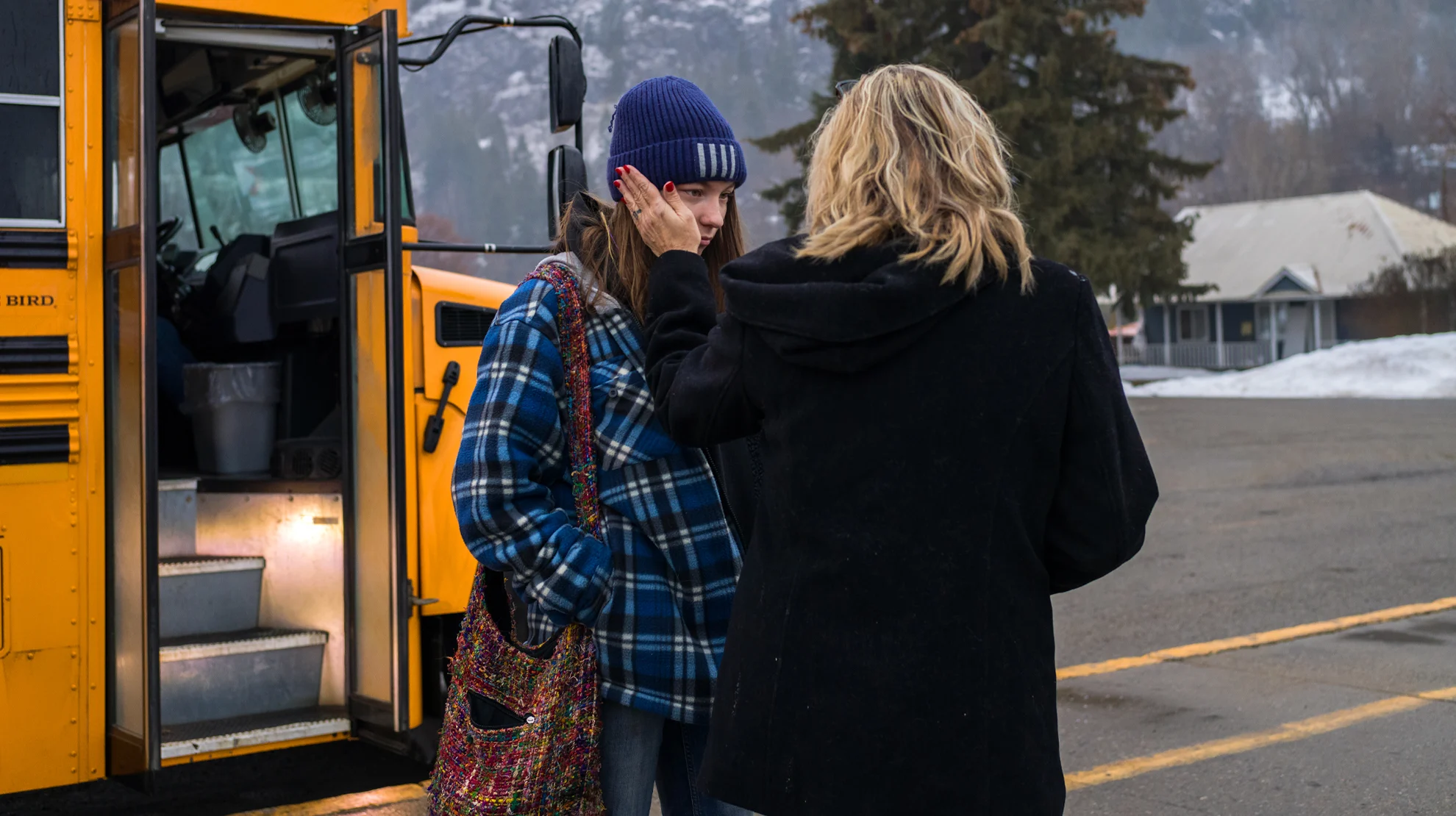 Principal Catherine Hunt with student