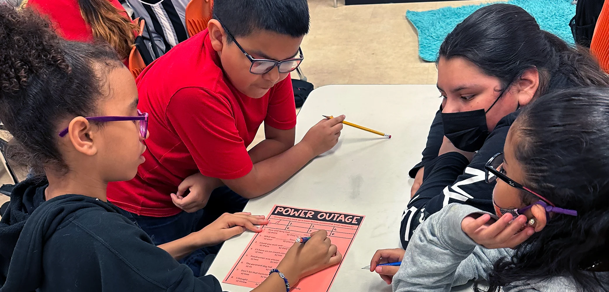 Students at Nelda Sullivan Middle School