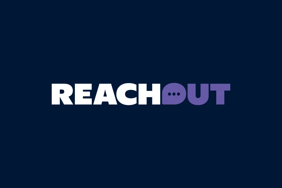 Image of the ReachOut logo on a plain navy background.