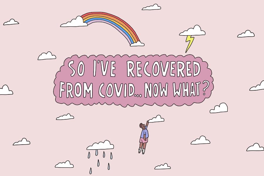 illustration of so ive recovered from covidnow what