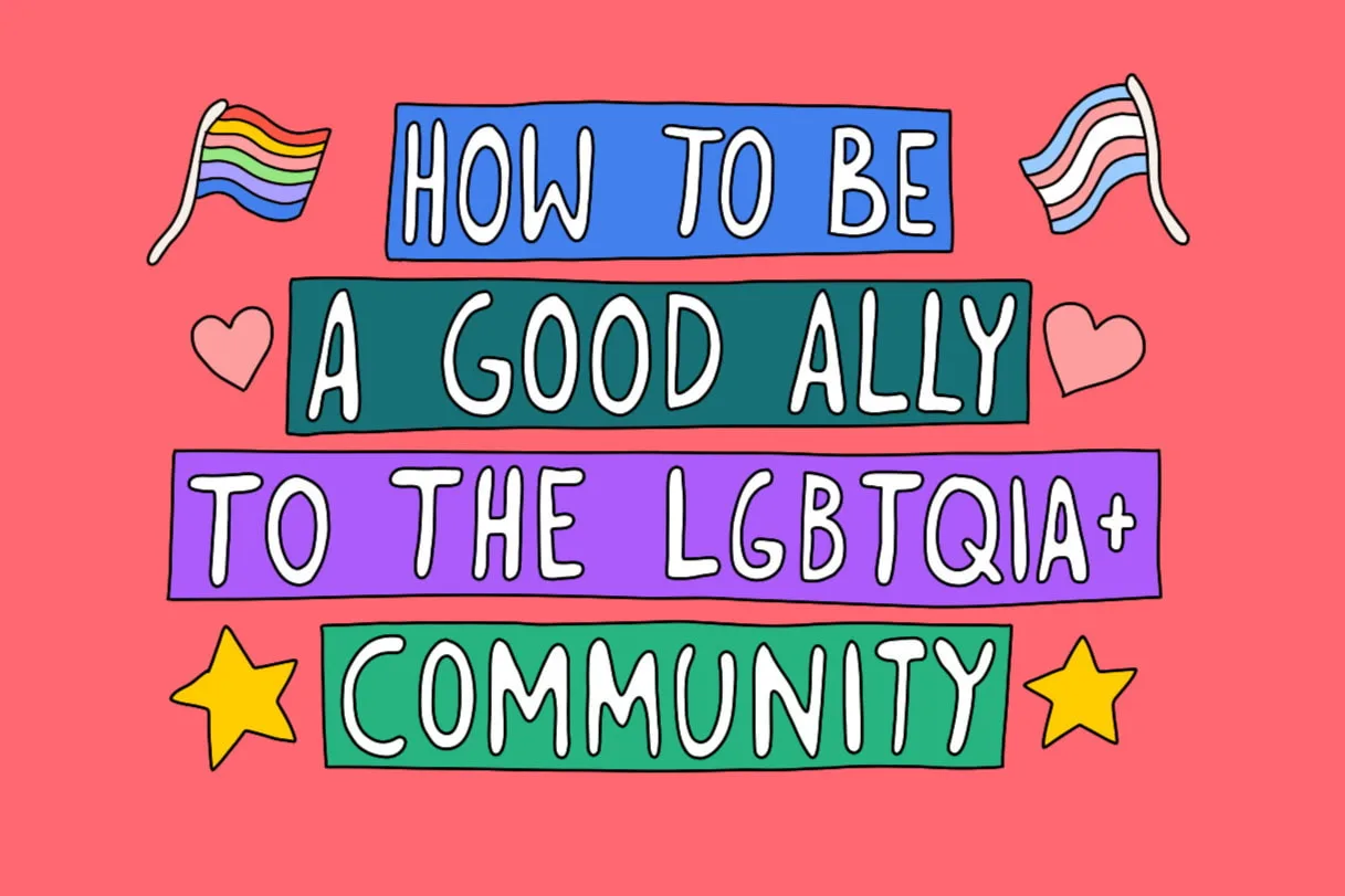 Title card: How to be a good ally to the LGBTQIA+ community