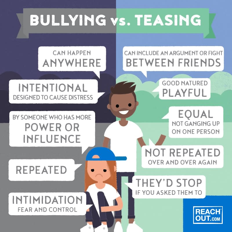Bullying vs teasing
