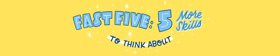 cartoon that says fast five 5 more skills to think about