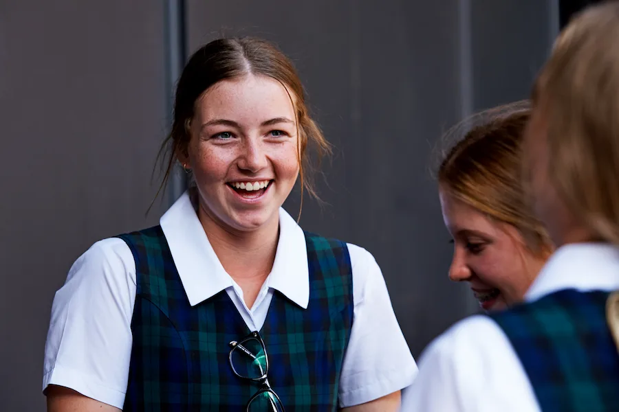 girl laughing