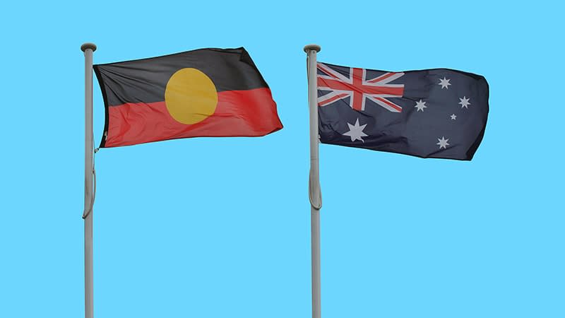 aboriginal and australian flags