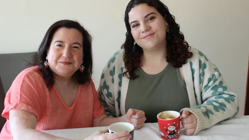 Georgia and her mum angela