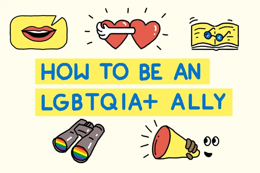 how to be an lgbtqia ally thumbnail