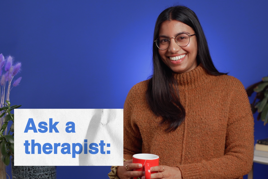 ask a therapist photo of woman smiling at camera