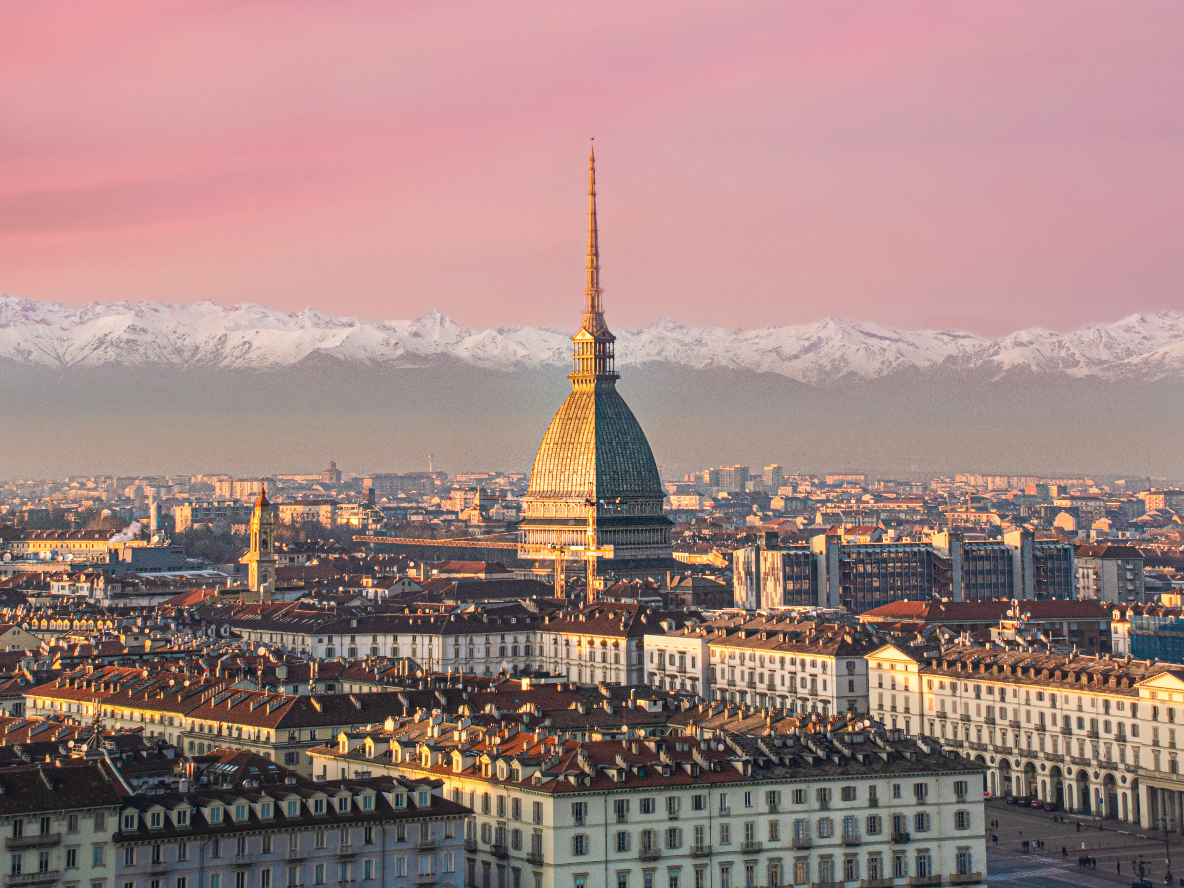 Turin view of the Western Alps