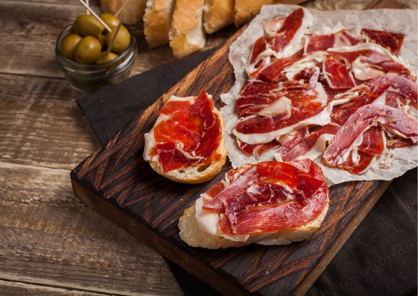 Traditional and unique food in Spain