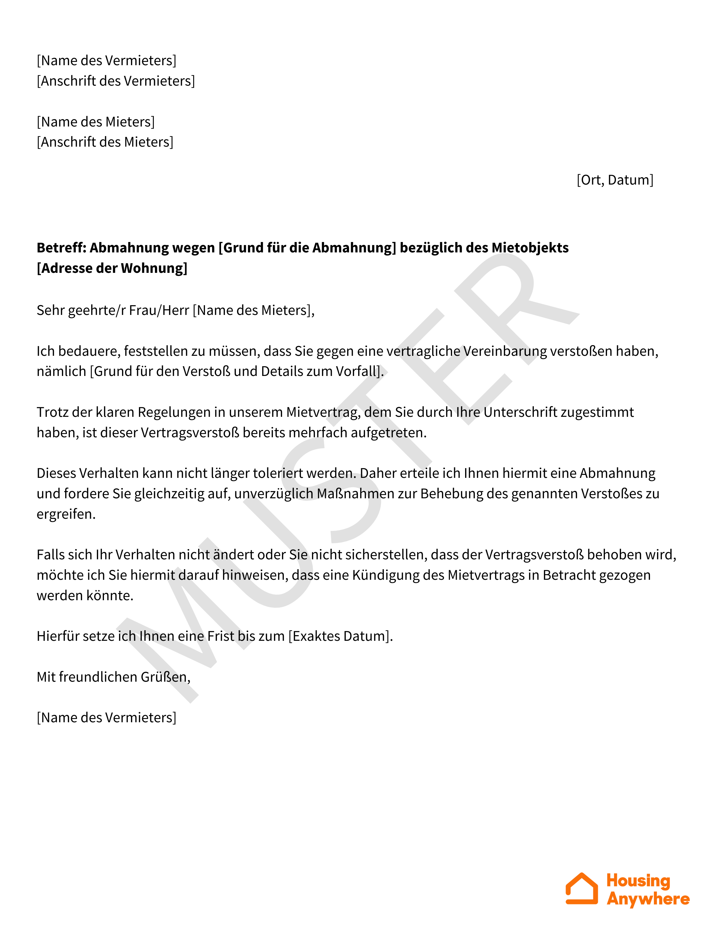 Mieter abmahnen So gehst du als Vermieter vor