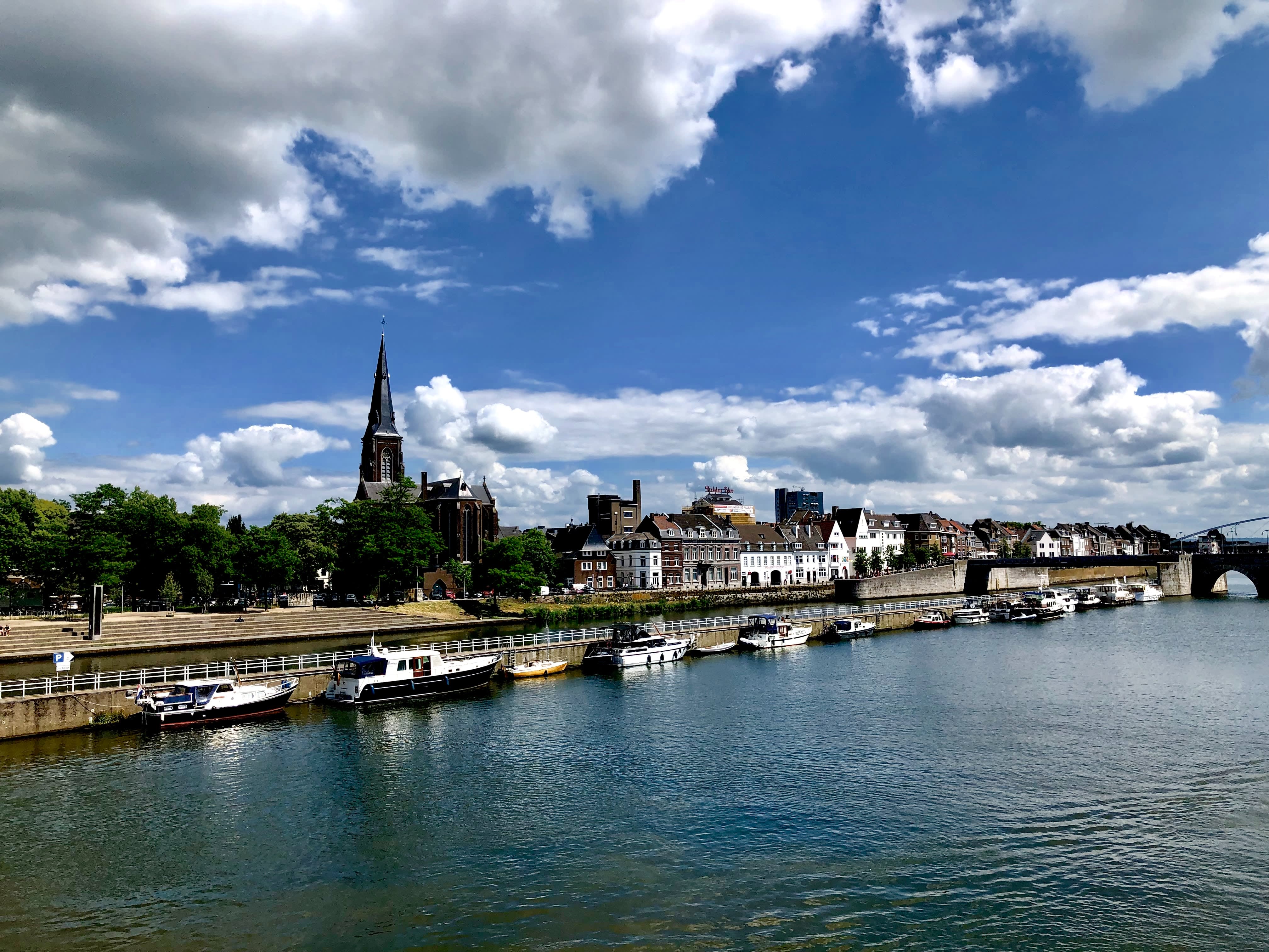 View of Maastricht and the river Maas