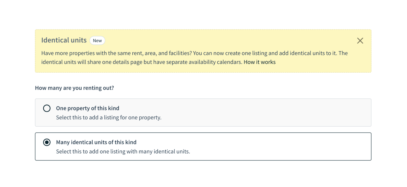 Manage multiple properties