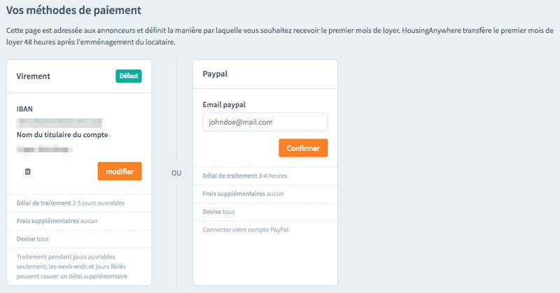 receive payment 1 fr