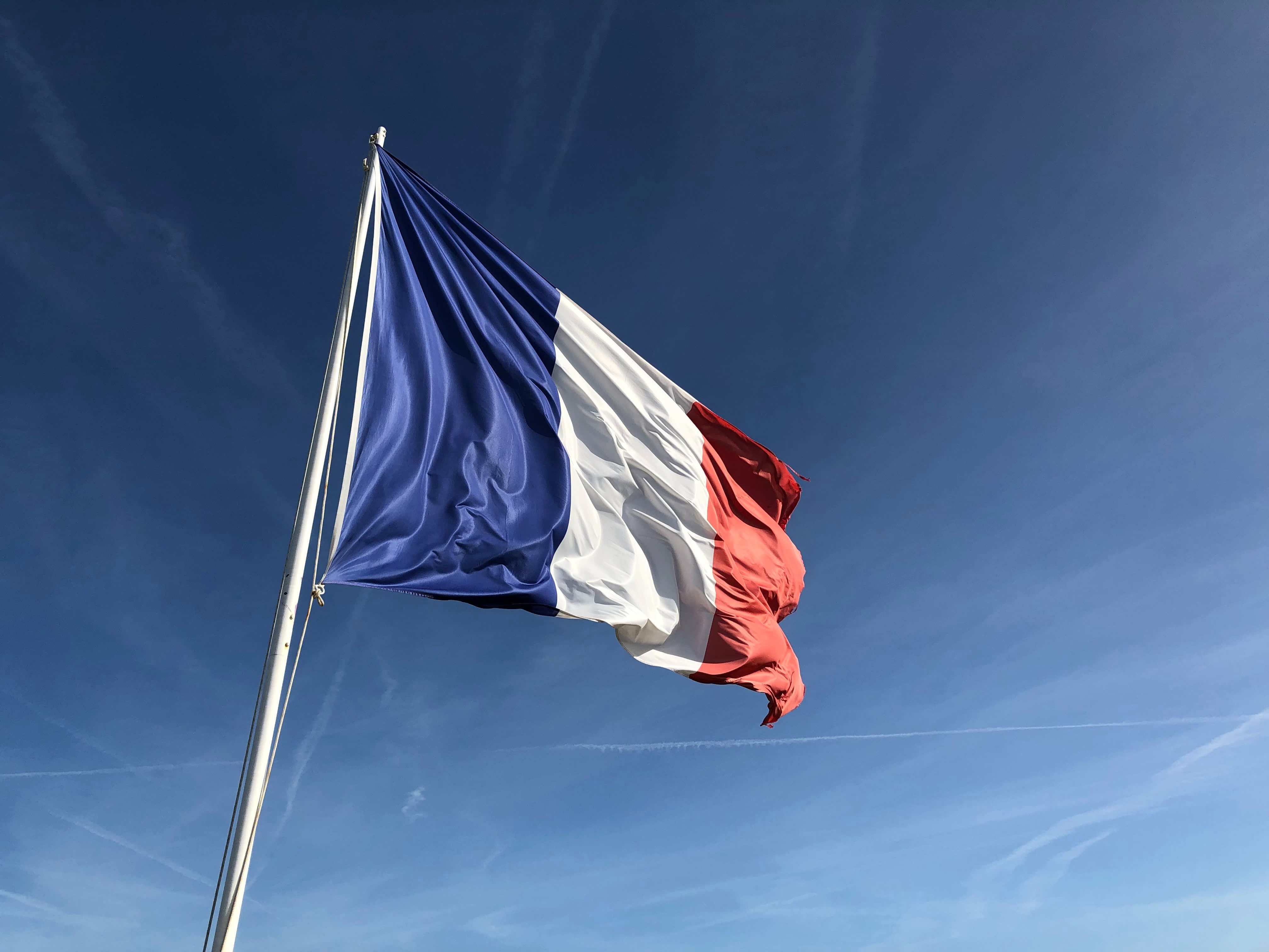 A picture of the French flag