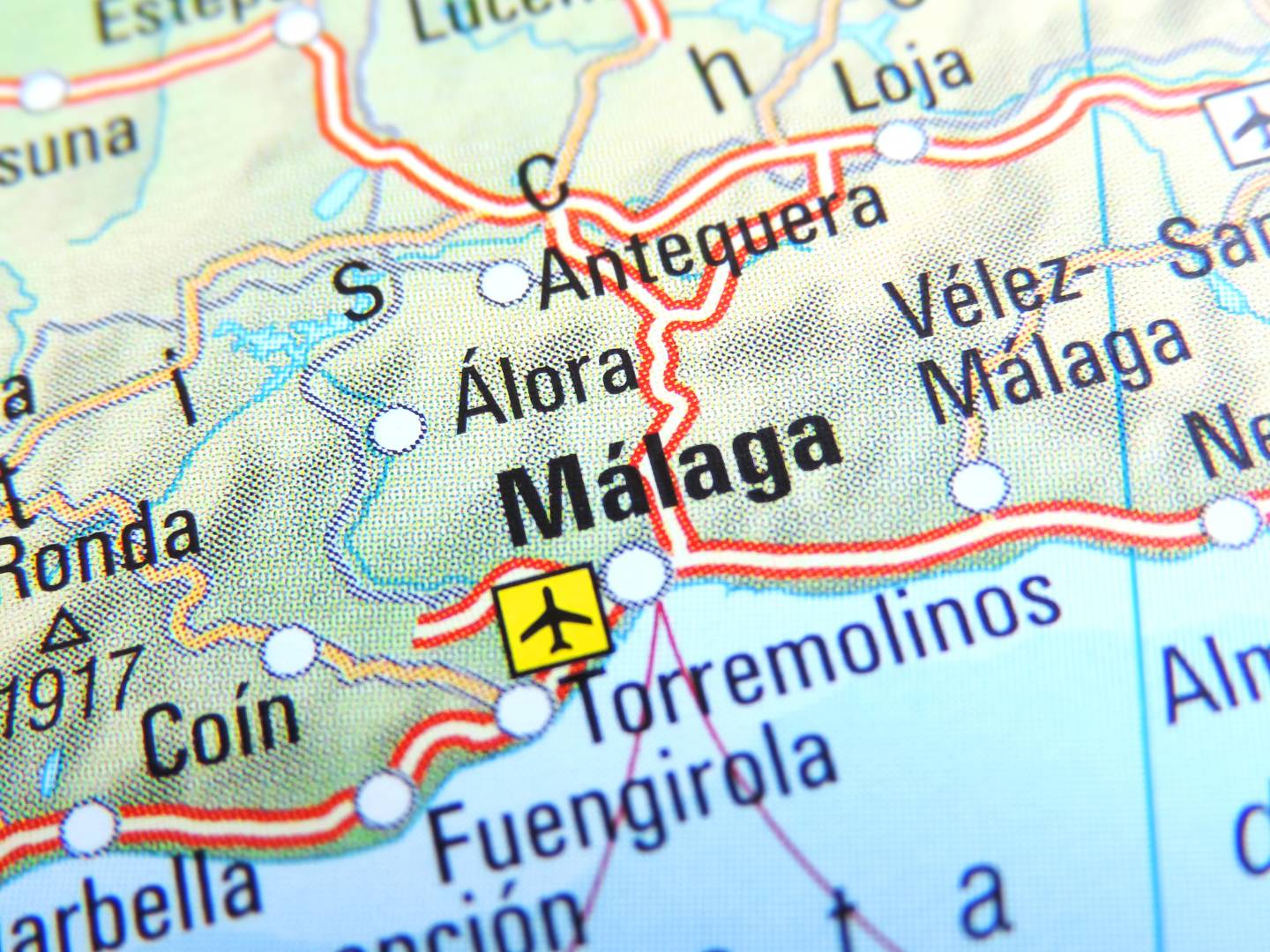 Malaga map
