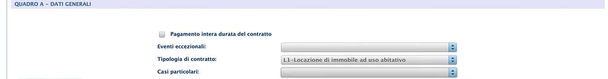 Modello RLI Quadro A Dati Generali