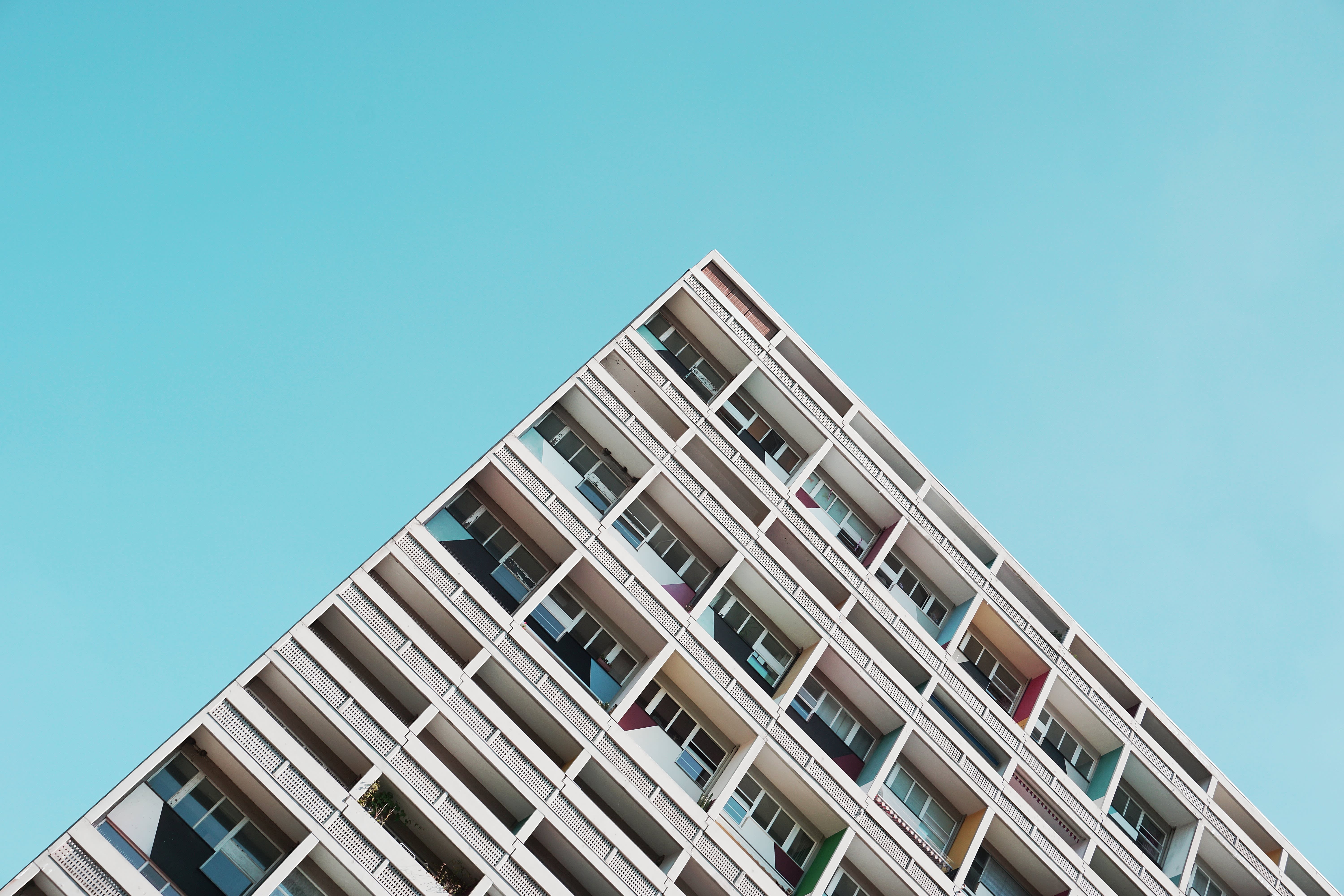 Berlin apartments in a concrete building