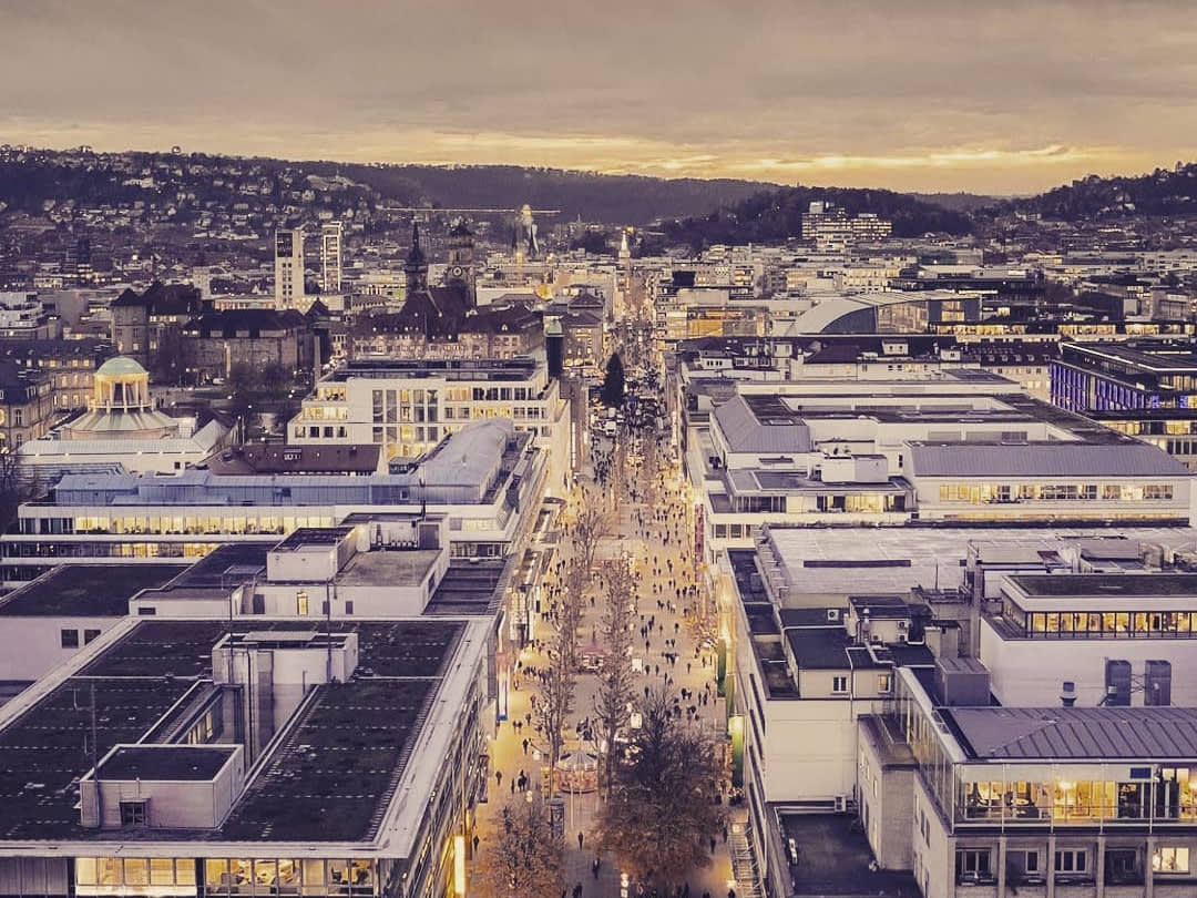 Stuttgart drone view