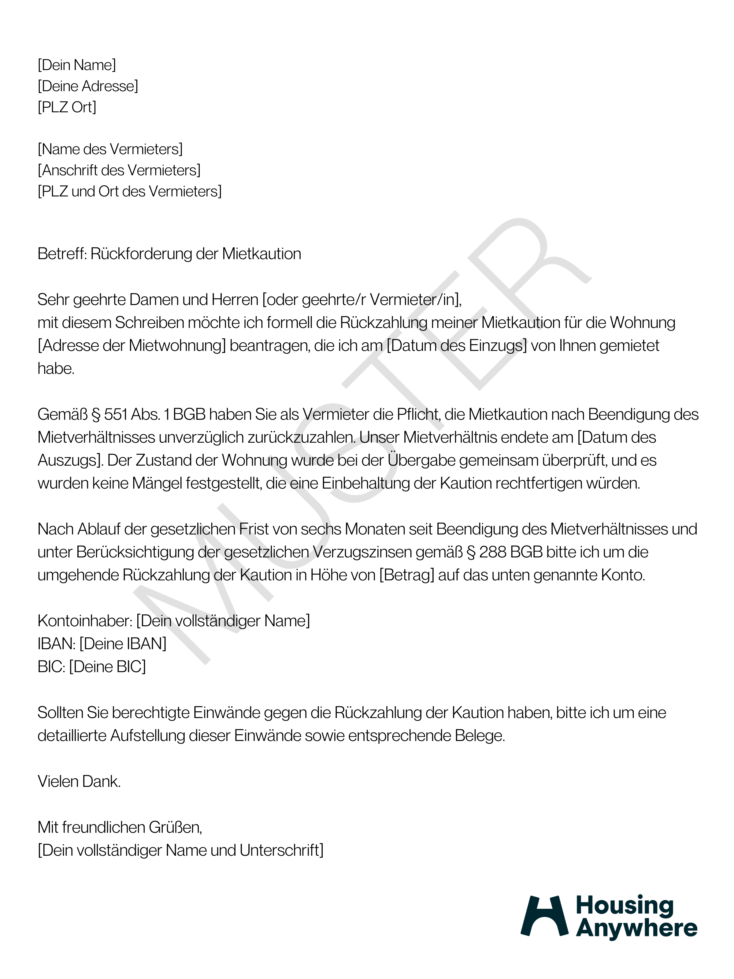 Vermieter Zahlt Kaution Nicht Zurück Trotz übergabeprotokoll Mietkaution zurückfordern: Wie bekomme ich meine Kaution zurück?