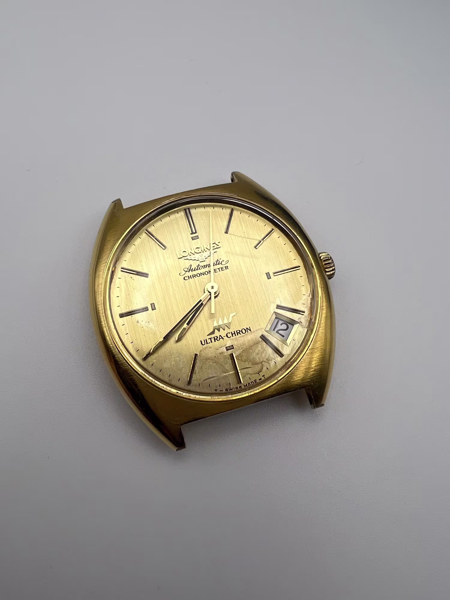 Longines Ultra-Chron Chronometer, 1970s, dial straight on