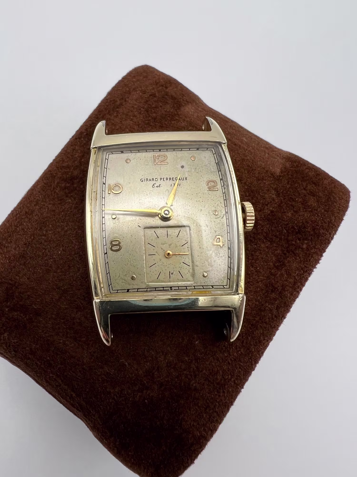 Girard Perregaux 1791 Dress Watch, 1950s — dial straight on