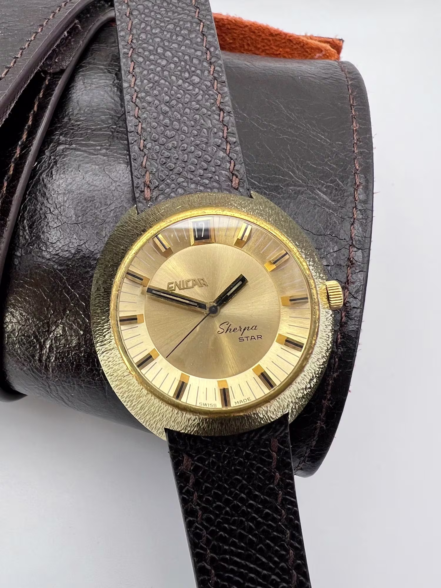 Enicar Sherpa Star Automatic, 1970s, dial straight on