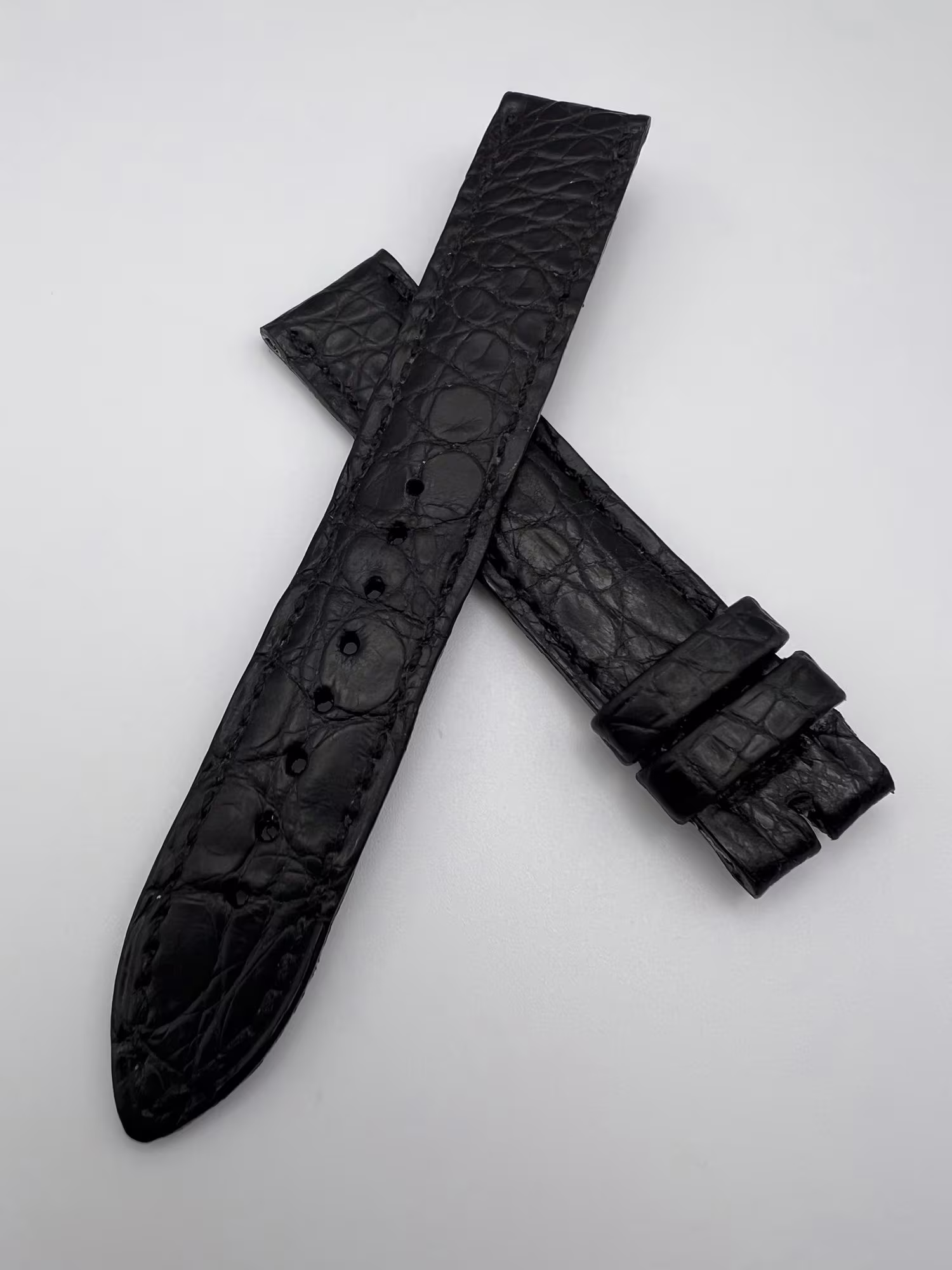 Jaeger LeCoultre Black Crocodile Leather Strap