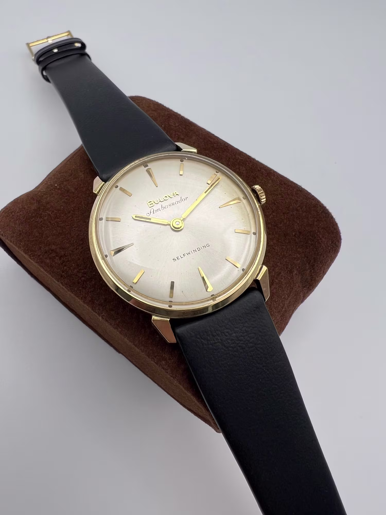 Bulova Ambassador Dress Watch 1960s, dial straight on