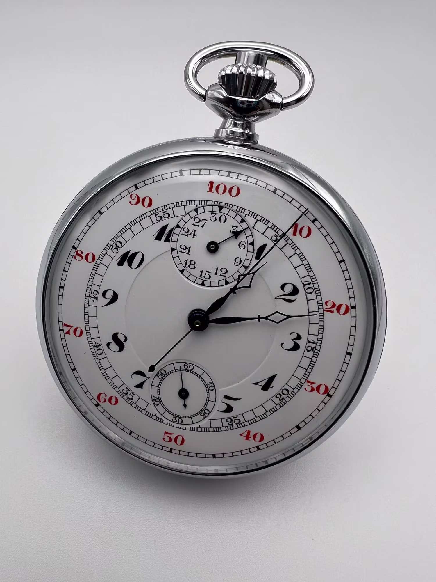 Excelsior Park Chronograph 1920s, dial straight on