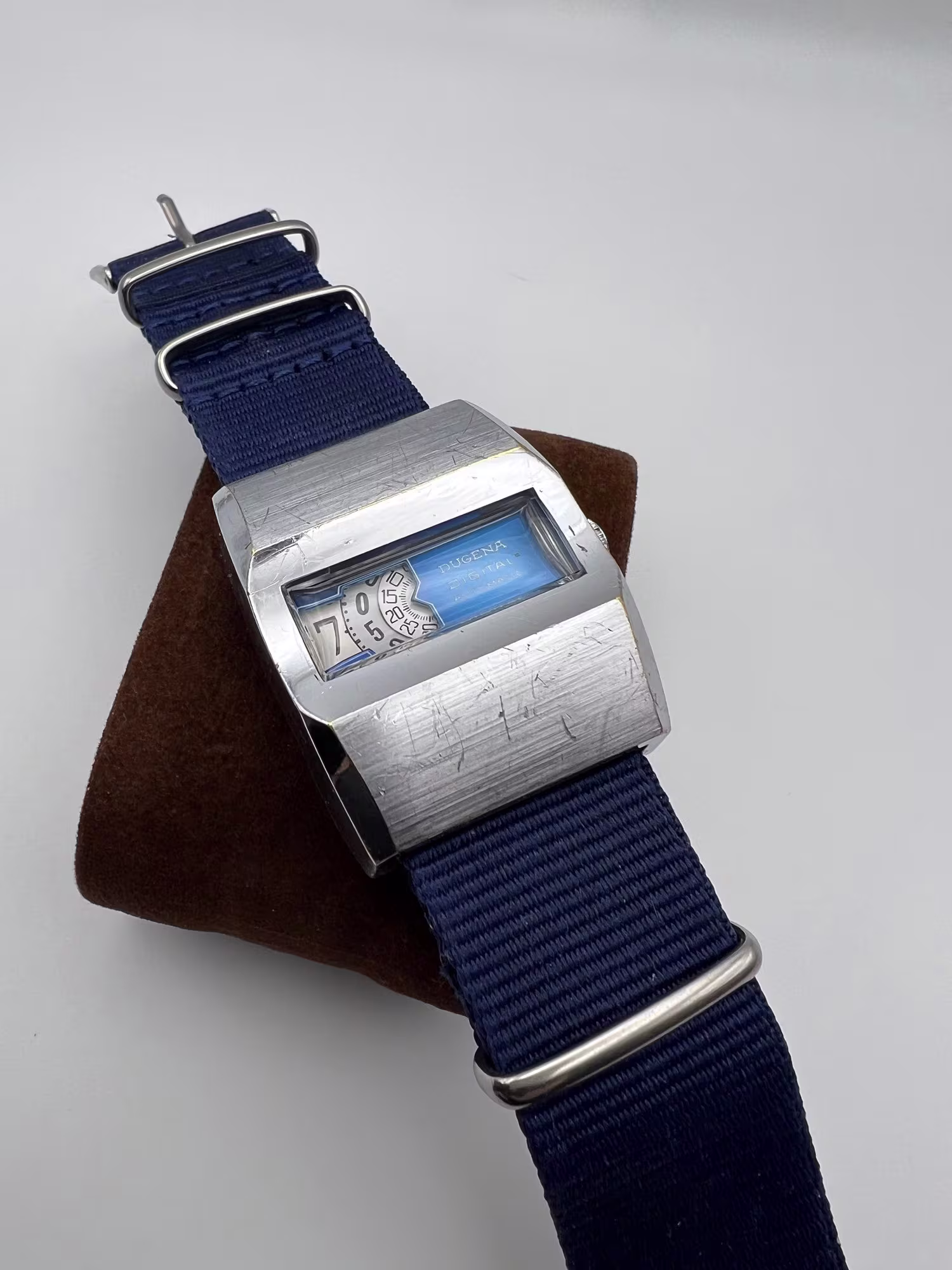 Dugena Digital Jump Hour Automatic 1970s, dial straight on