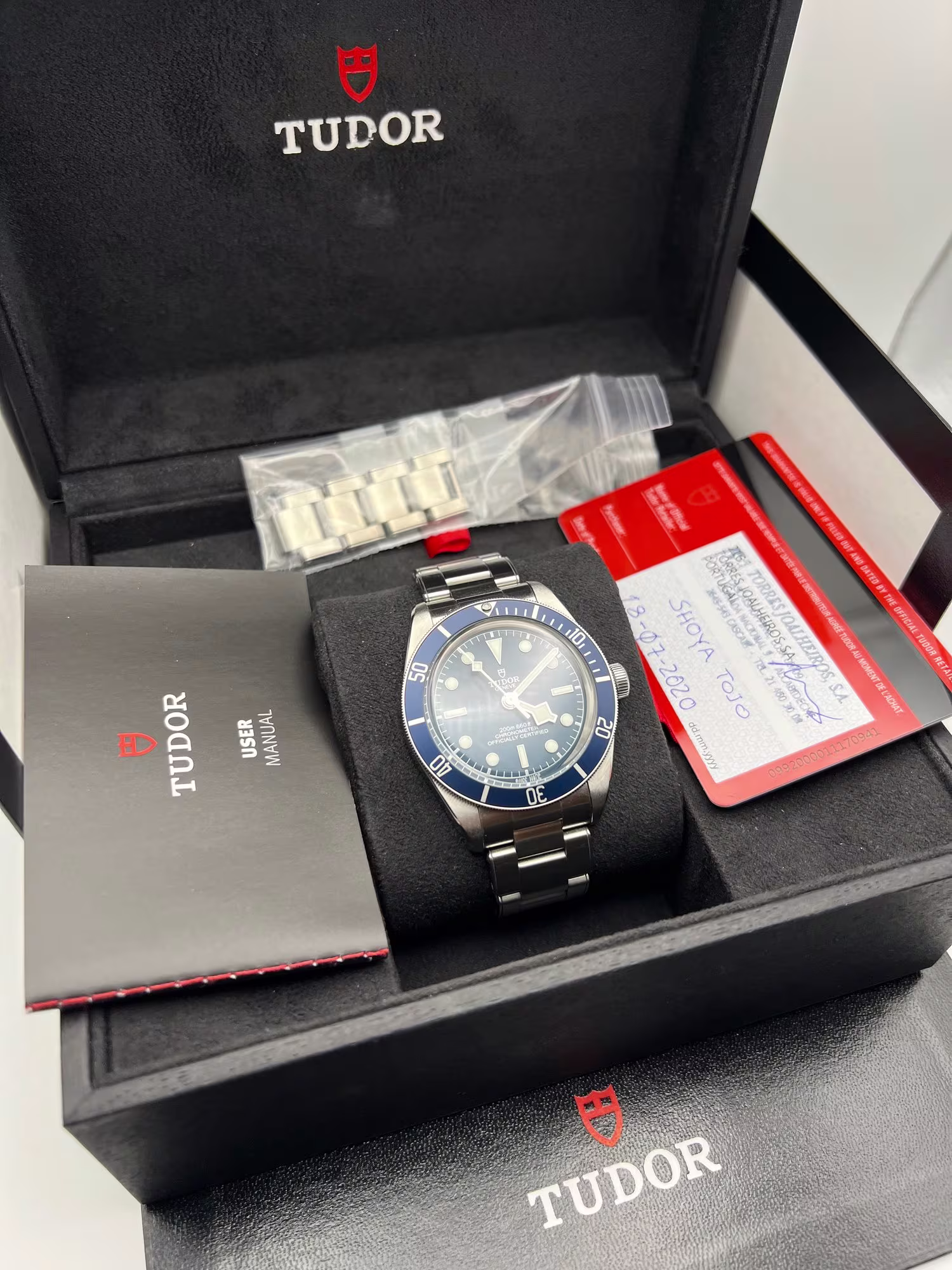 Tudor Black Bay Fifty-Eight ref. M79030B-0001 cal. MT5402 39mm Stainless Steel Dive Watch from 2020, dial straight on