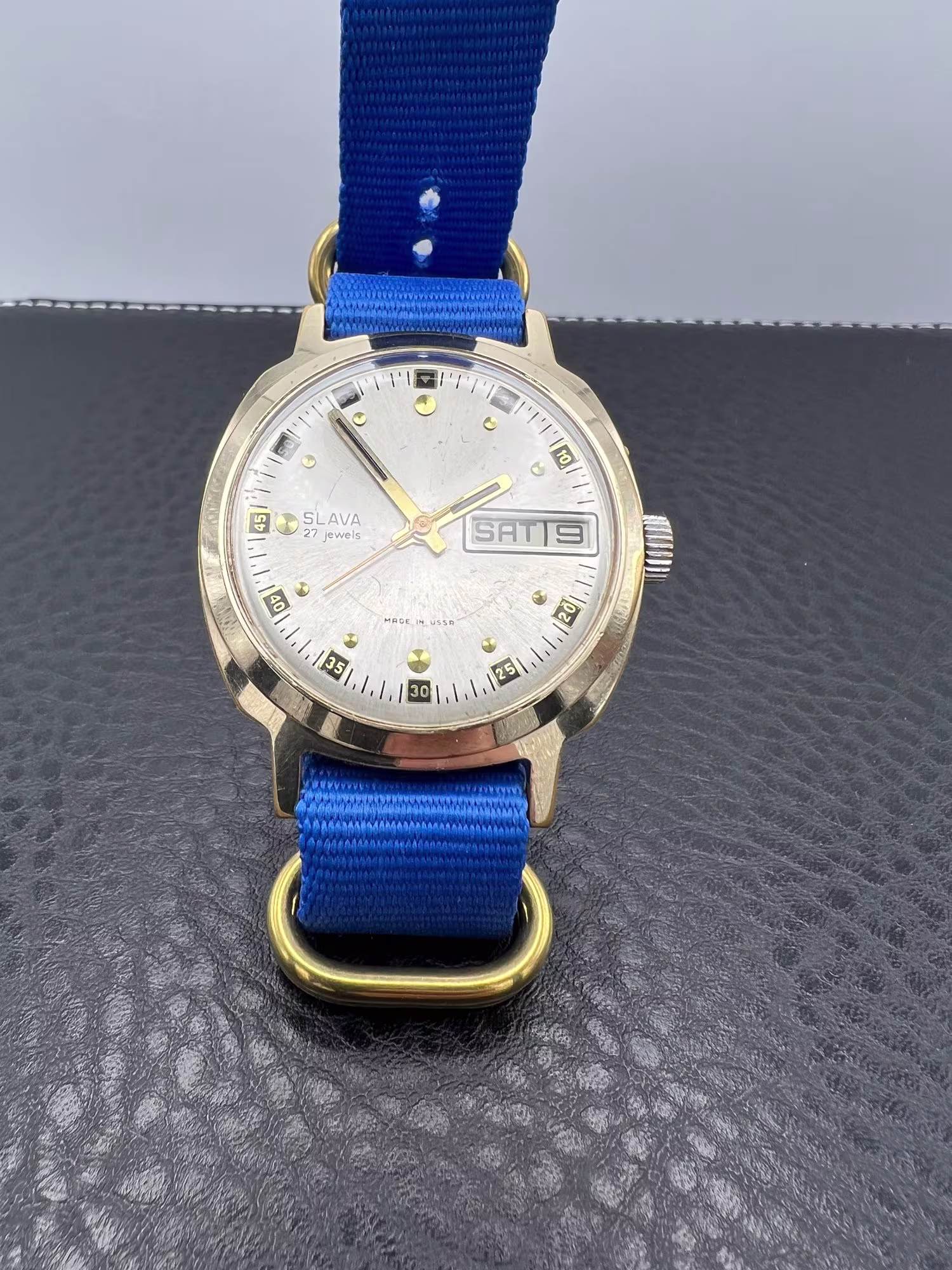 Slava Day-Date Automatic 1970s, dial straight on