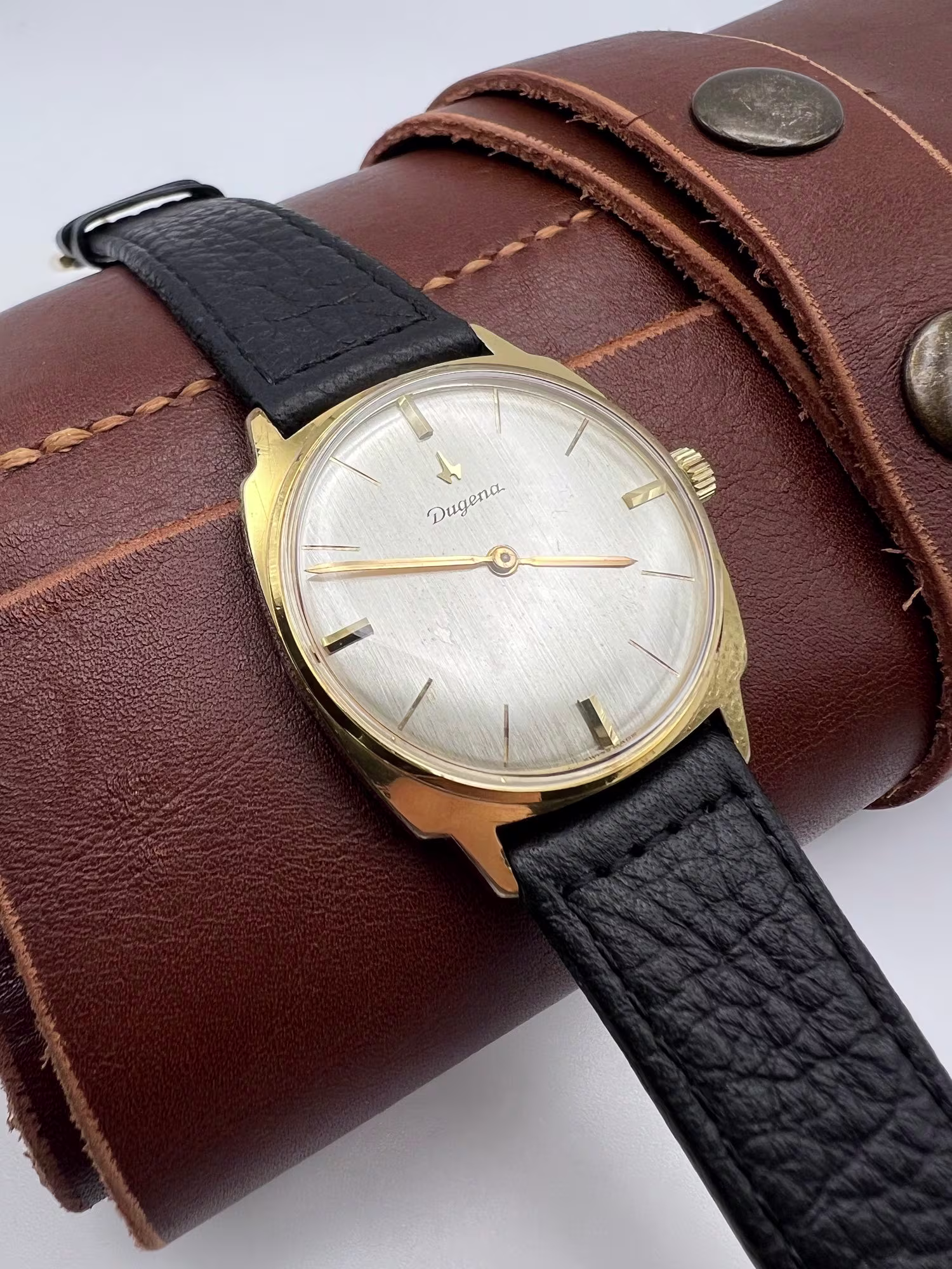 Dugena Dress Manual Wind Watch, 1960s, dial straight on